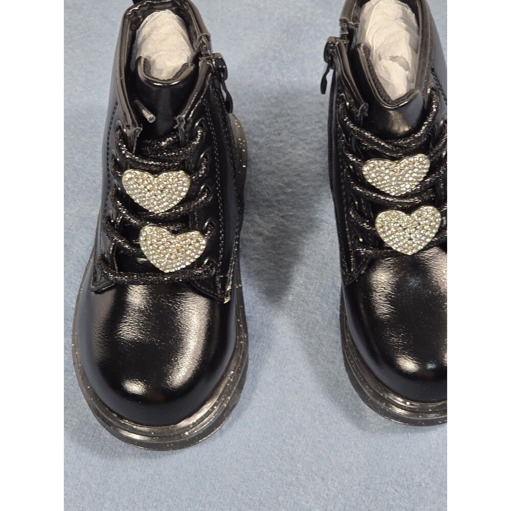 Olivia Miller Toddler Girls Space Case Flat Heel Lace Up Pink Boots Size 5M NEW?
